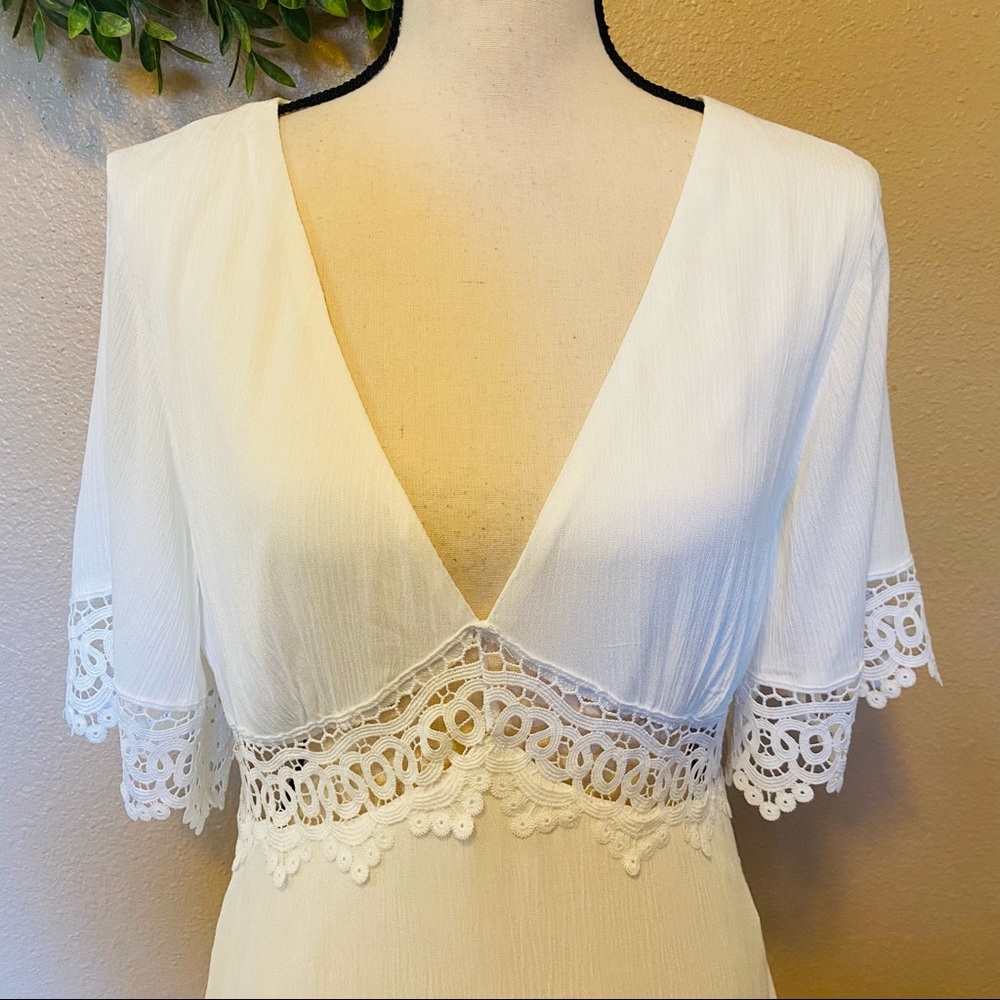 NWOT Lulus Sweeten the Occasion White Lace Maxi Dress - Picture 7 of 17